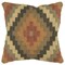 Edge Collections - 18-inch H x 18-inch W x 6.25-inch D - Brown - Geometric Throw Pillow with Bohemian Flair - 1 Piece